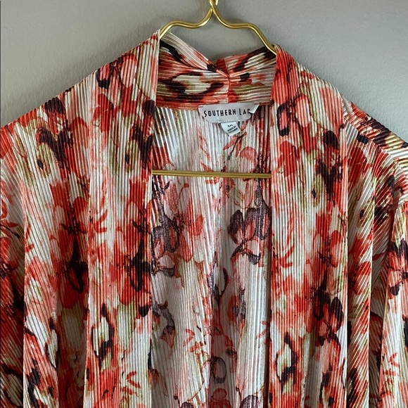 Southern Lady Floral Cardigan - Red and orange - Picture 6 of 10